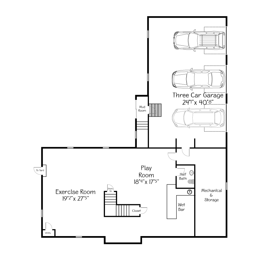 Plan View of the Lower Floor