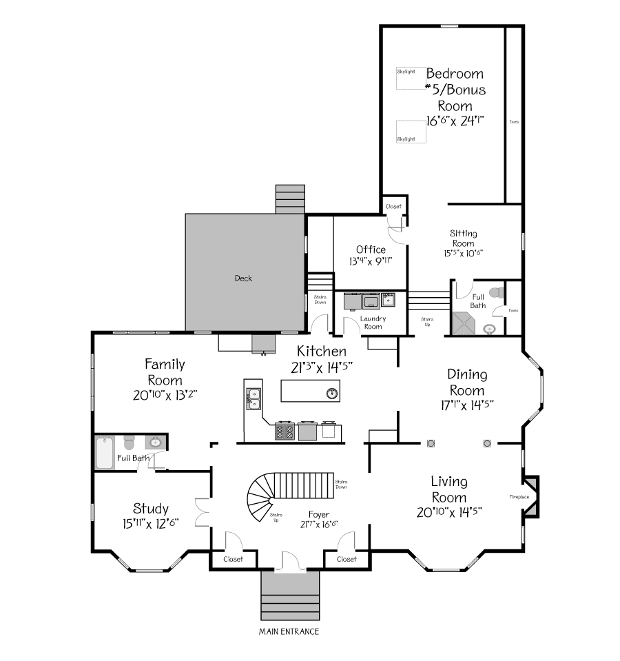 Plan View of the Main Floor